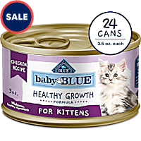 Blue Buffalo Baby Blue Healthy Growth Formula with DHA, Chicken Recipe Natural Kitten Wet Food