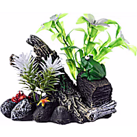 GloFish Driftwood Ornament Detailed Changes Color Under Blue And Black LED Lights Aquarium Decor
