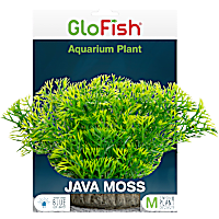 GloFish Java Moss Green Plant Fluorescent Under Blue LED Light Aquarium Decor