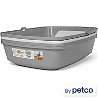 So Phresh Grey & White Lift-to-Sift Cat Litter Pan