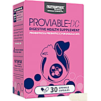 NUTRAMAX PROVIABLE Digestive Health Supplement Multi-Strain Probiotics and Prebiotics for Cats and Dogs