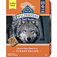 Blue Buffalo Blue Wilderness Trail Turkey, Grain-Free Treats Crunchy Dog Biscuits