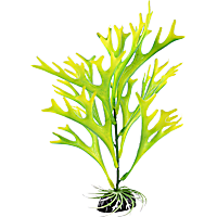GloFish Green/Yellow Spike Plant Fluorescent Under Blue LED Light Aquarium Decor