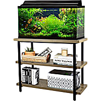 Aquatic Fundamentals Kyndall Laine Home 29/37 Gallon 3-Tier Gray Wash Aquarium Stand