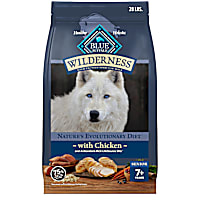 Blue Buffalo Wilderness High-Protein Chicken Recipe Natural Dry Food for Senior Dogs