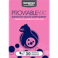 NUTRAMAX PROVIABLE Digestive Health Supplement Multi-Strain Probiotics and Prebiotics for Cats