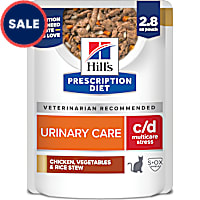 Hill's Prescription Diet c/d Multicare Stress Feline Chicken, Vegetables and Rice Stew Wet Cat Food