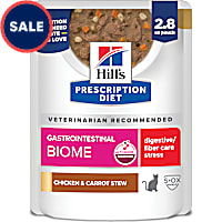 Hill's Prescription Diet Gastrointestinal Biome + Stress Chicken & Carrot Stew Wet Cat Food