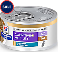 Hill's Prescription Diet Brain Care + j/d Joint Care Tuna & Vegetable Stew Wet Cat Food