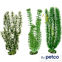 Imagitarium Green Background Plastic Aquarium Plant