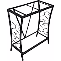 Aquatic Fundamentals Black Scroll Aquarium Stand, 20 Gallons