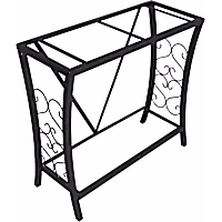 Aquatic Fundamentals Black Scroll Aquarium Stand, 29 Gallons