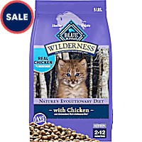 Blue Buffalo Wilderness Natural High-Protein Chicken Kitten Dry Cat Food