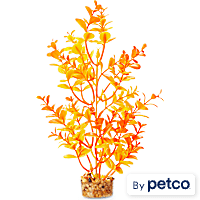 Imagitarium Orange and Yellow Plastic Aquarium Plant