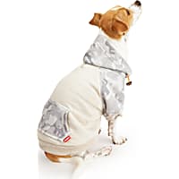 Reddy Grey Camo Colorblocked Dog Hoodie