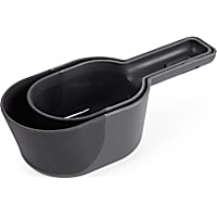 Reddy Black 2-Piece Flexible Scoop Set for Dogs