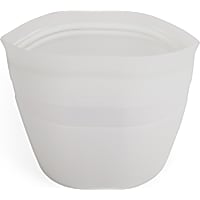 Reddy White Silicone Storage Bag and Bowl for Pets
