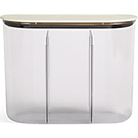Reddy White Divided Dog Treat Jar