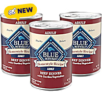 Blue Buffalo Homestyle Recipe Beef Dinner Chicken Recipe Wet Adult Dog Food