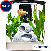 Imagitarium Plastic Half-Moon Betta Aquarium