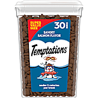 Temptations Classic Savory Salmon Flavor Crunchy and Soft Cat Treats