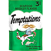 Temptations Classic Seafood Medley Flavor Crunchy and Soft Cat Treats