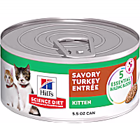 Hill's Science Diet Savory Turkey Entree Canned Wet Kitten Food
