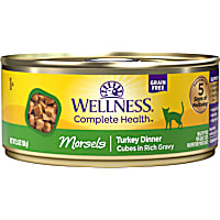 Wellness Complete Health Natural Grain Free Morsels Turkey Dinner Wet Cat Food