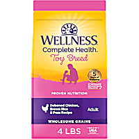 Wellness Complete Health Natural Small Toy Breed Deboned Chicken, Brown Rice and Peas Recipe Dry Dog Food