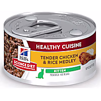 Hill's Science Diet Kitten Healthy Cuisine Tender Chicken & Rice Medley Canned Wet Cat Food