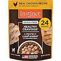 Instinct Healthy Cravings Grain Free Real Chicken Recipe Natural Wet Dog Food Topper