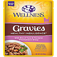 Wellness Healthy Indulgence Natural Grain Free Gravies with Tuna & Mackeral in Gravy Wet Cat Food