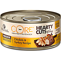 Wellness CORE Hearty Cuts Natural Grain Free Chicken & Turkey Wet Indoor Cat Food