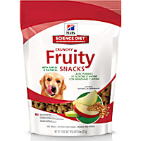Hill's Natural Fruity Snacks with Apples & Oatmeal, Crunchy Dog Treat