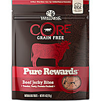 Wellness CORE Natural Grain Free Pure Rewards Beef Recipe Jerky Bites Dog Treats
