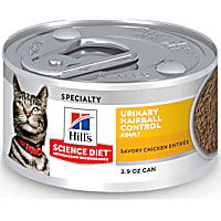 Hill's Science Diet Adult Urinary & Hairball Control Savory Chicken Entree Canned Wet Cat Food