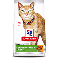 Hill's Science Diet Adult 7+ Senior Vitality Chicken & Rice Recipe Dry Cat Food