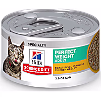 Hill's Science Diet Perfect Weight Roasted Vegetable and Chicken Medley Canned Wet Cat Food