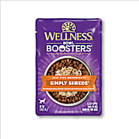 Wellness Bowl Boosters Simply Shreds Natural Grain Free Chicken, Chicken Liver & Broccoli Wet Dog Food