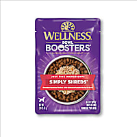 Wellness Bowl Boosters Simply Shreds Natural Grain Free Chicken, Wild Salmon & Pumpkin Wet Dog Food
