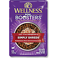 Wellness Bowl Boosters Simply Shreds Natural Grain Free Chicken, Beef & Carrots Wet Dog Food