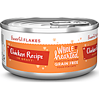 WholeHearted All Life Stages Canned Cat Food - Grain Free Chicken Recipe Flaked in Gravy