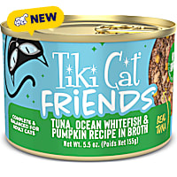 Tiki Cat Friends Tuna, Ocean Whitefish & Pumpkin Cat Food