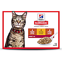 Hill's Science Diet Adult Entree Can Variety Pack Cat Food