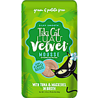 Tiki Cat Luau Velvet Mousse Tuna & Mackerel Complete & Balanced Wet Cat Food
