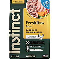 Instinct Frozen Raw Bites Grain Free Cage Free Chicken Recipe Dog Food