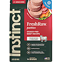 Instinct Frozen Raw Patties Grain Free Real Beef Recipe Dog Food