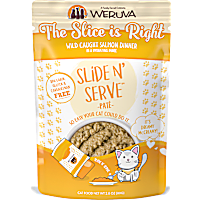 Weruva Pate The Slice is Right Wild Caught Salmon Dinner in a Hydrating Puree Wet Cat Food