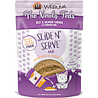Weruva Pate The Newly Feds Beef & Salmon Dinner in a Hydrating Puree Wet Cat Food