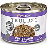 Weruva TruLuxe Steak Frites Dinner with Beef & Pumpkin in Gravy Wet Cat Food